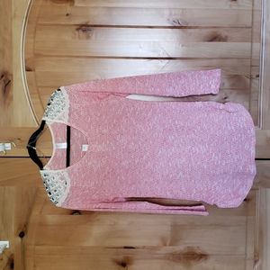 New Lace cold shoulder top - NWT